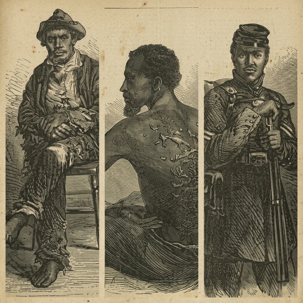 Historical illustration of United States Colored Troops veterans